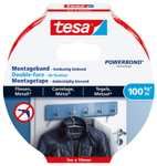 Tesa Powerbond Montageband für Fliesen & Metall Extra Stark 5m x 19mm