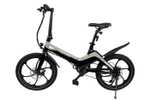 Design 20 Zoll E-Faltbike Achatgrau/schwarz/„HENRI von Blaupunk ca. 21kg schwer bis 120kg (Zuladung/Fahrergewicht) 50nm, Magnesium-Rahmen