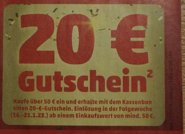 [PENNY] 20€ Gutschein ab EKW 50€ (09.01-14.01) + 50-fach Payback Naturgut Bio-Produkte (Framstag 13+14.01.)