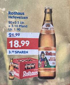 LOKAL! Hol’ ab. Kiste Rothaus Hefeweizen für 18,99€ (zzgl. Pfand 3,10€)