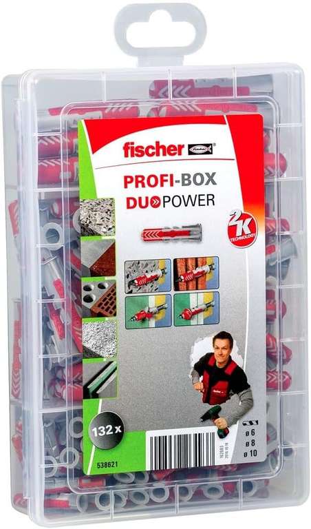 Fischer Sammeldeal zB FIXtainer DUOPOWER, Power- & Schlauer Dübelbox mit 210 DUOPOWER Dübeln 14,94€/ PROFI-BOX DUOPOWER 10,99€,... (Prime)