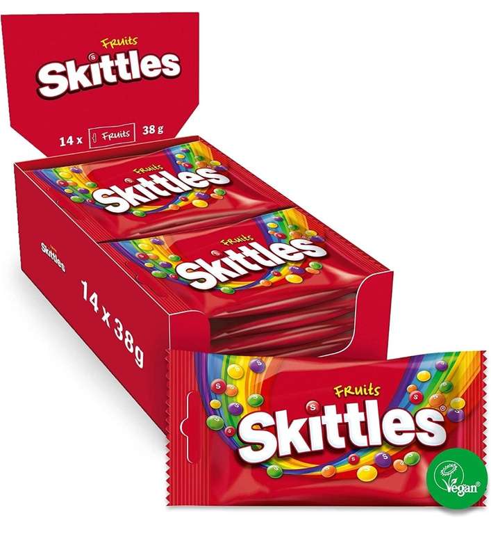 14× Skittles Süßigkeiten | Vegan Fruits spar-abo Prime