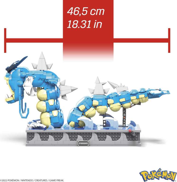 [Klemmbausteine] Mega Construx Pokémon Garados (HGC24) für 74,40 Euro [Amazon.es]