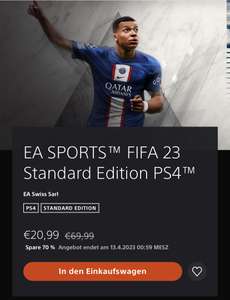 FIFA 23 PS4 Edition mit neuem Bestpreis im PSN