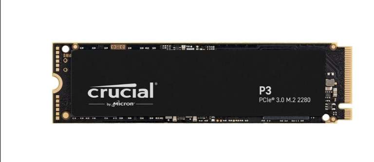 4TB Crucial P3 SSD M.2 2280 PCIe 3.0 x4 3D-NAND QLC (CT4000P3SSD8) Mindstar