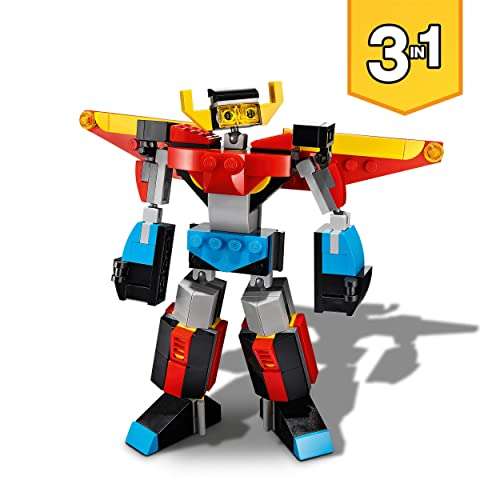 [Amazon Prime} LEGO 31124 Creator 3-in-1 Super-Mech Roboter, Weihnachtsgeschenk