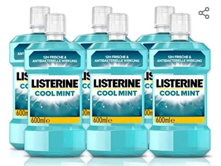 (Amazon Prime) Listerine Cool Mint 6er Pack