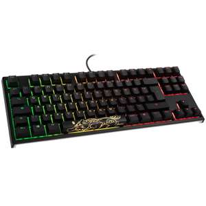 Ducky ONE 2 TKL PBT Gaming Tastatur, MX-Red, RGB LED - schwarz