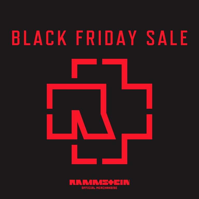 Rammstein Shop bis zu 50% Rabatt, Black Friday
