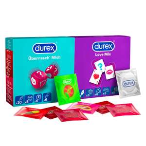 Durex Kondom-Großpackung Mixpack (Verhütungsmittel in verschiedenen Sorten) 70 Stück + Gratis Überraschungsgeschenk
