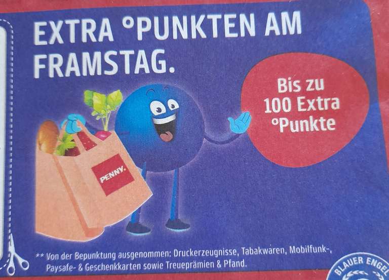 Extra Payback Punkte bei Penny am 30.6.und 1.07.