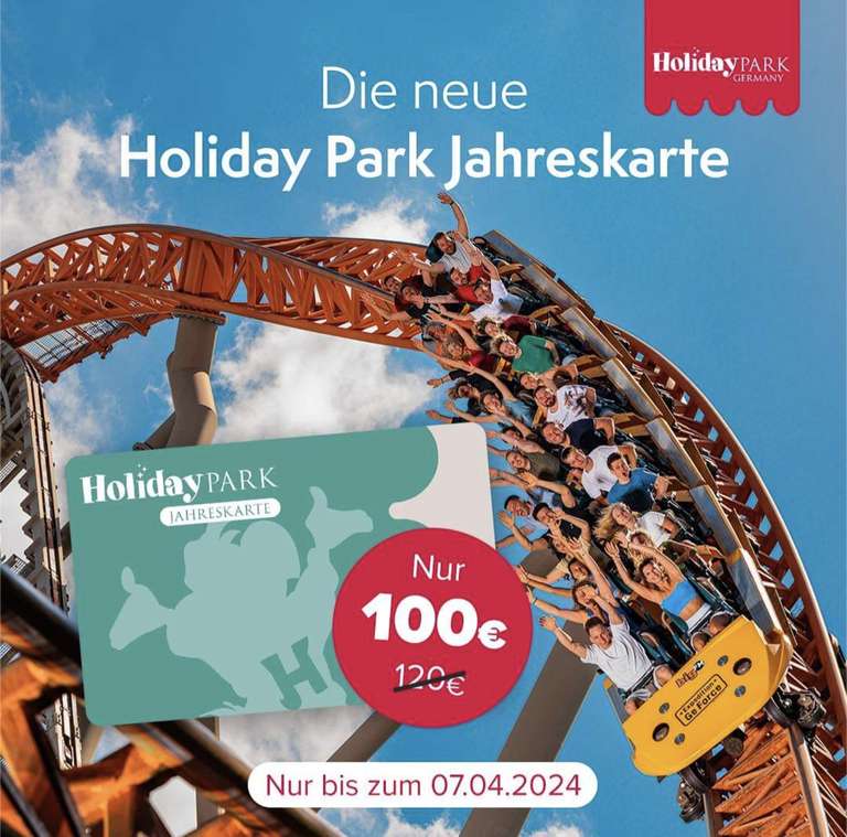 Holidaypark: spare 20€ auf die neue Jahreskarte