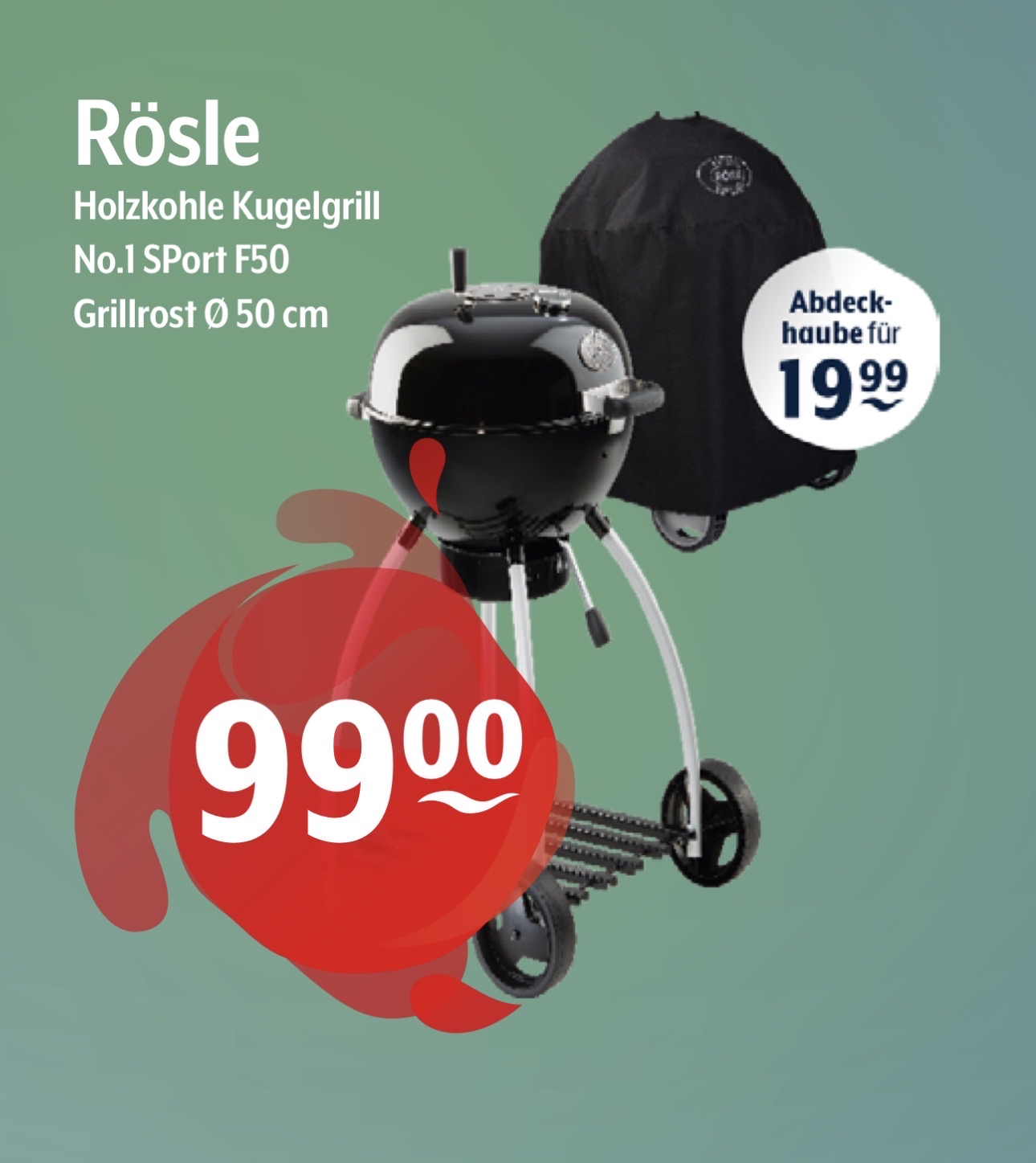 Rösle No.1 Sport F50 Kugelgrill Holzkohlegrill Grill Lokal Getränke Hoffmann