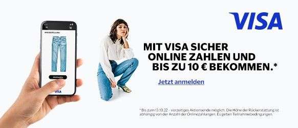 [Ab 13.09.] Visa "Geld-Zurück"-Aktion – bis zu 10 Euro für Onlinezahlungen erhalten