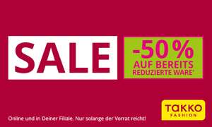 TAKKO Fashion - 19.01 bis 25.01 50% extra auf alles im Sale ab 40 EUR Warenkorb