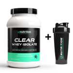 Clear Whey Protein Isolate 1 KG Grüner Apfel + Shaker 24,98 Euro/KG