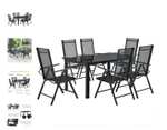 Gartengarnitur/ Aluminium/ Gartenmöbel Set mit Tisch und 6 Stühlen (alternativ auch mit 8 Stühlen)