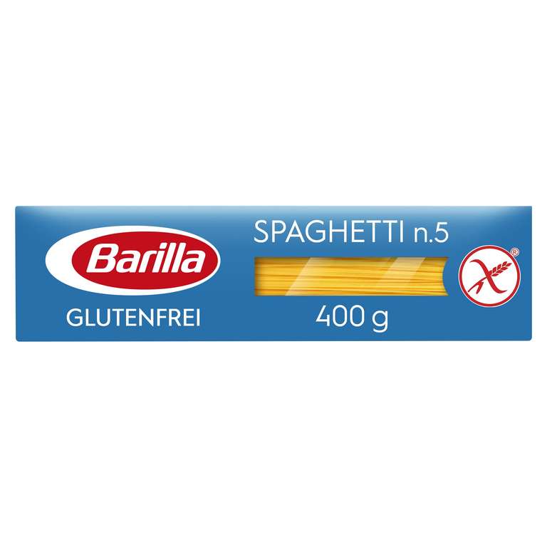 Barilla Spaghetti (12 x 400g) glutenfrei im Sparabo bei Amazon Prime