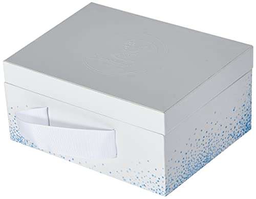 Sterntaler Mini-Spieluhr Schutzengel, Integriertes Spielwerk, Größe: 17 cm, Blau für 11,52€ (Prime)