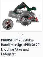PARKSIDE PERFORMANCE 40 V Akku-Handkreissäge »PPHKSA 40-Li A1«, ohne Akku  und Ladegerät | mydealz