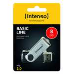 Intenso Basic Line 8 GB USB-Stick, USB 2.0 für 2,80€ (Prime/Otto flat)