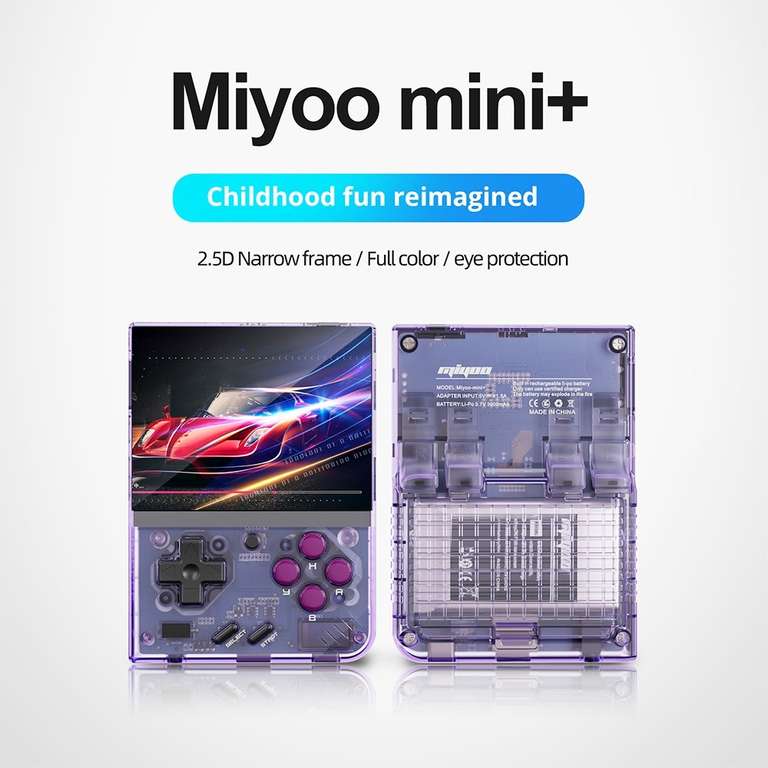Miyoo Mini Plus inkl. 64GB SD-Karte mit Spielen
