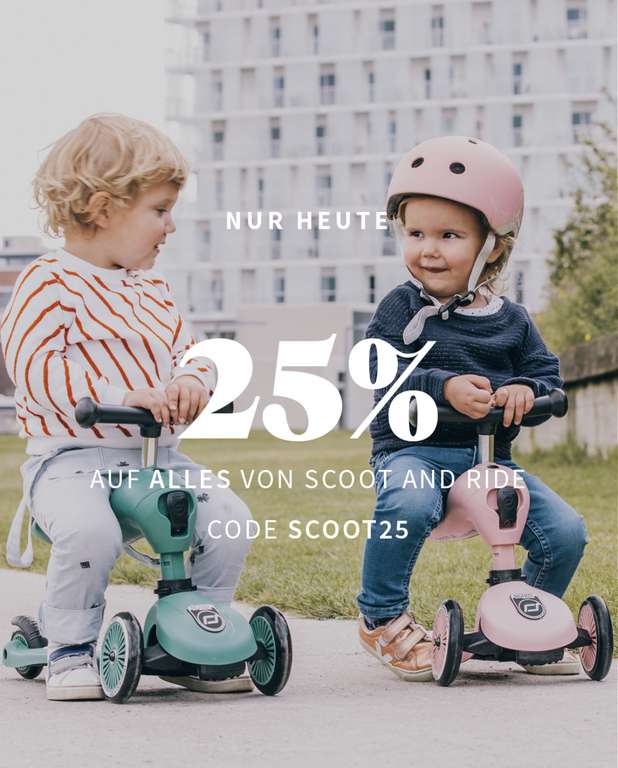30% auf Scoot and Ride Scooter Highwaykick 2, 3 und Helme @houseofkids.de