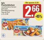 [EDEKA & Co.] IGLO Fischstäbchen div Sorten (ab 5,91€/kg)