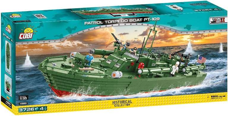 COBI Patrol Torpedo Boat PT-109 (4825) für 89,89 Euro [Alternate] oder für 89,99 Euro [COBI] - Bestpreis/ 3.762 Klemmbausteine (2,4 ct/Teil)