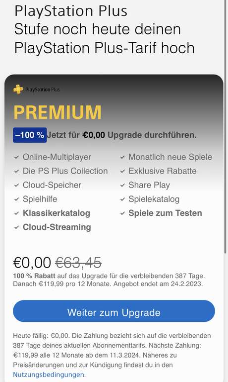 Playstation Plus Premium (PSN) - 1 Jahr kostenlos (vermutlich