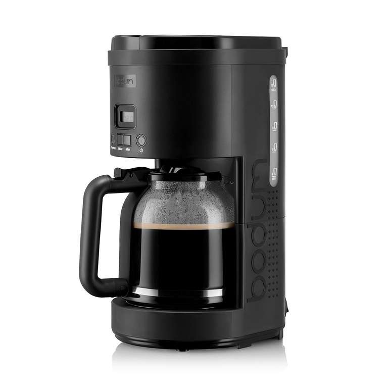 Programmierbare elektrische Kaffeemaschine von Bodum für 36,20€ inkl. Versand | 24h Timer | 1,5 Liter Fassungsvermögen | Kanne aus Glas