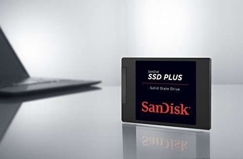 SanDisk SSD Plus interne SSD Festplatte 1 TB ( Lesegeschwindigkeit 535 MB/s, Schreibgeschwindigkeit 350 MB/s, stoßfest)/ 3D SSD 1 TB 79,99€