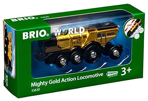 (Prime) BRIO World 33630 Goldene Batterielok mit Licht und Sound
