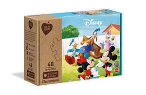 [Amazon Prime] Clementoni 25256 Play for Future Mickey Mouse – Puzzle 3 x 48 Teile ab 4 Jahren (aus recyceltem Papier)