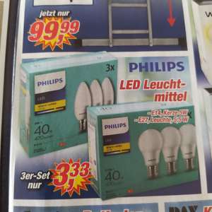 (Lokal) Posten Börse-- Philips Led Leuchtmittel 3er Set für 3,33€