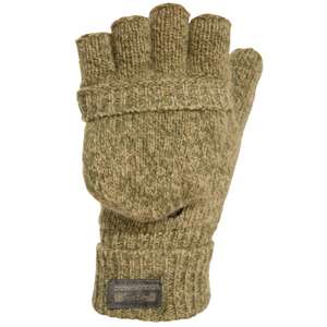 (Decathlon) Solognac 100 2in1 Woll-Handschuhe (Fäustlinge und fingerlose Handschuhe)