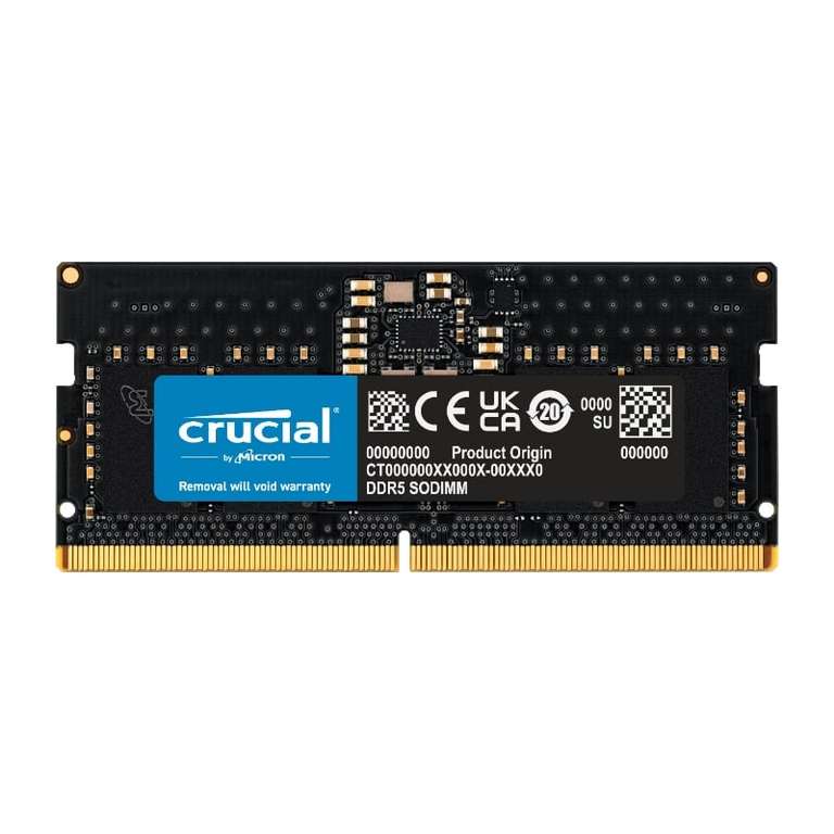 Crucial 32GB DDR5-4800 CL40 SO-DIMM