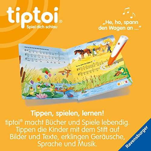 [Amazon] Ravensburger tiptoi Starter-Set PLUS 00159: Stift und Buch Meine schönsten Kinderlieder - plus Ladestation