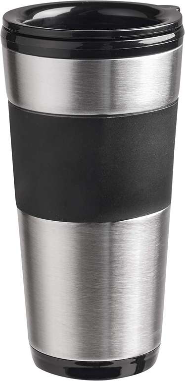 [Amazon Prime] Bestron Kaffeemaschine mit Isolierbecher für gemahlenen Filterkaffee (750 Watt, Edelstahl, 0.42 Liter, Farbe: Schwarz)