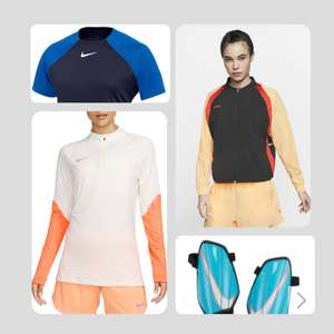Nike-Sale im mypopupclub: Trikots, Hosen und Shirts, z. B. Nike Charge Schienbeinschoner Blau Schwarz (Gr. S - XL)