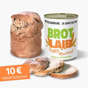 Probierpaket “Brot-LAIB 350g” (10 Jahre haltbar) inkl. 10 € Rabatt-Gutschein für die nächste Bestellung