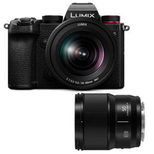 Panasonic Lumix DC-S5 -Kit+S 20-60 mm + S 1,8/50mm, Digitalkamera-Kit (nach Cashback 1601,60 Eur)