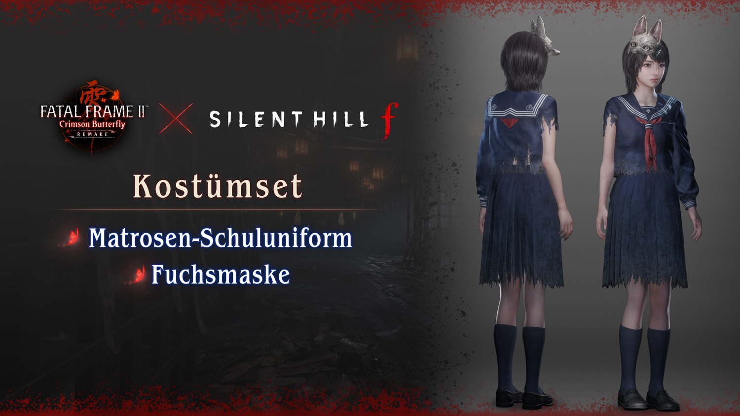 FATAL FRAME II: Crimson Butterfly REMAKE x SILENT HILL f - Kostümset - Kostenlos | PlayStation 5 / Xbox Series X / Nintendo Switch 2 / Steam