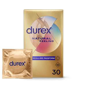 Durex 5€ Rabatt ab 25€ + Gratis Geschenk z.B. Natural Feeling 30Stk.