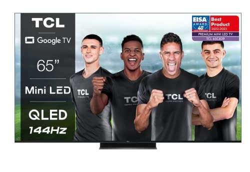 TCL 65C839 65 Zoll | QLED Mini-LED | 4K UHD | Google TV | 1500nits | 144Hz | Dolby Vision & Atmos