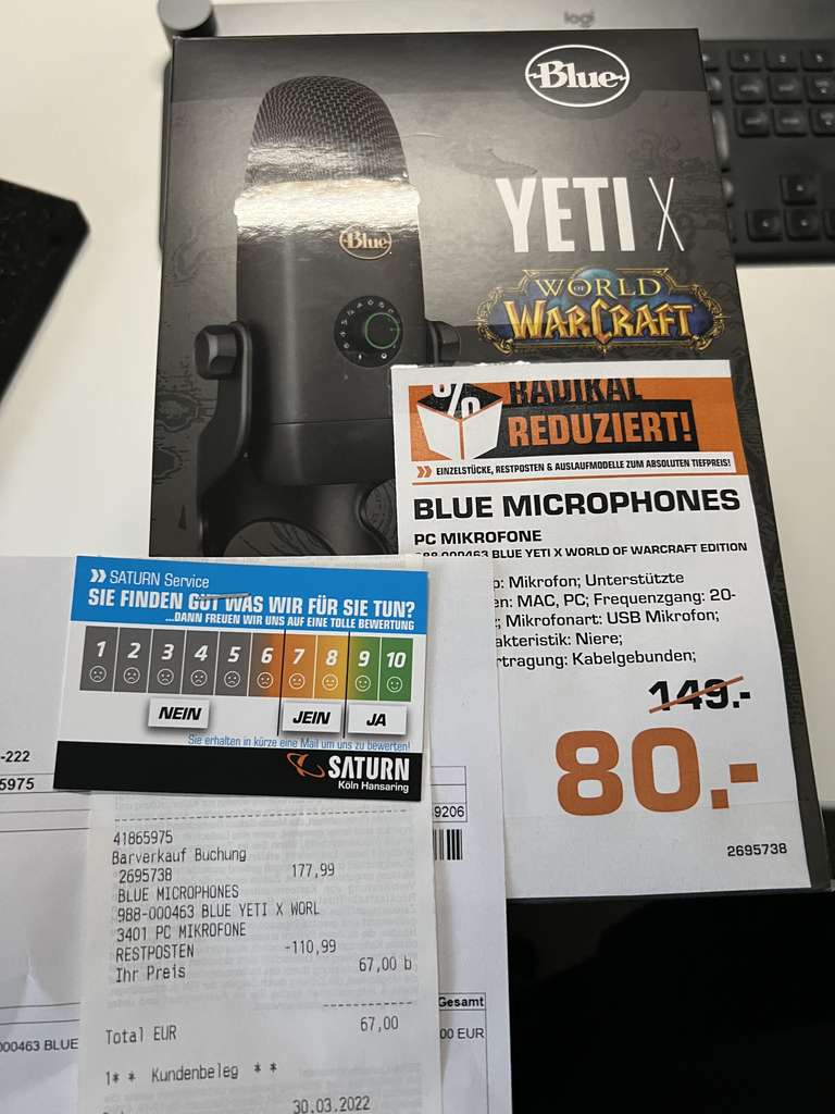 [Lokal Köln] Blue Yeti X World of Warcraft Edition