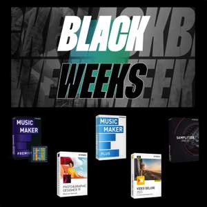 Magix Black Weeks | z.B. Music Maker 2023 Premium + Novation Launchpad Mini MK3 / Music Maker 2023 Plus 19,99€ / Video Deluxe 2023 29,99€