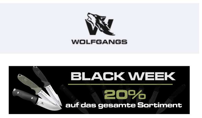 Wolfgangs Messer - 20% auf gesamtes Sortiment