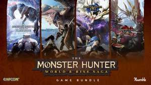 Humble Bundle: The Monster Hunter World & Rise Saga (Hauptspiel, DLCs Iceborne, Sunbreak, Deluxe Kits) | Rise + Sunbreak + Deluxe Kit 18,57€
