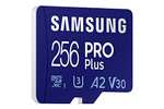 Samsung PRO Plus microSD Speicherkarte (MB-MD256KB/WW), 256 GB, UHS-I U3, 160 MB/s Lesen, 120 MB/s Schreiben, inkl. USB-Kartenleser